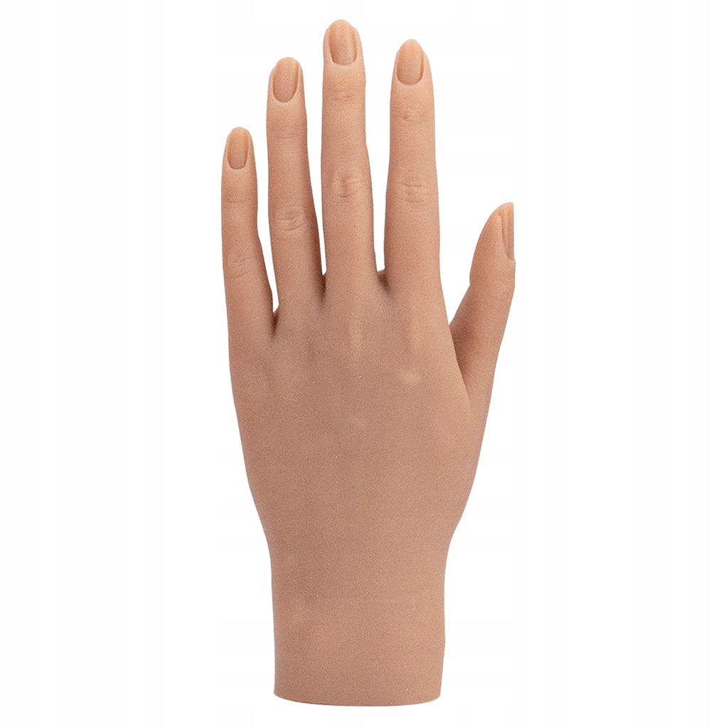 Nail Practice Hand for Acrylic Nails Flexible & Adjustable Hand C left Color multicolor