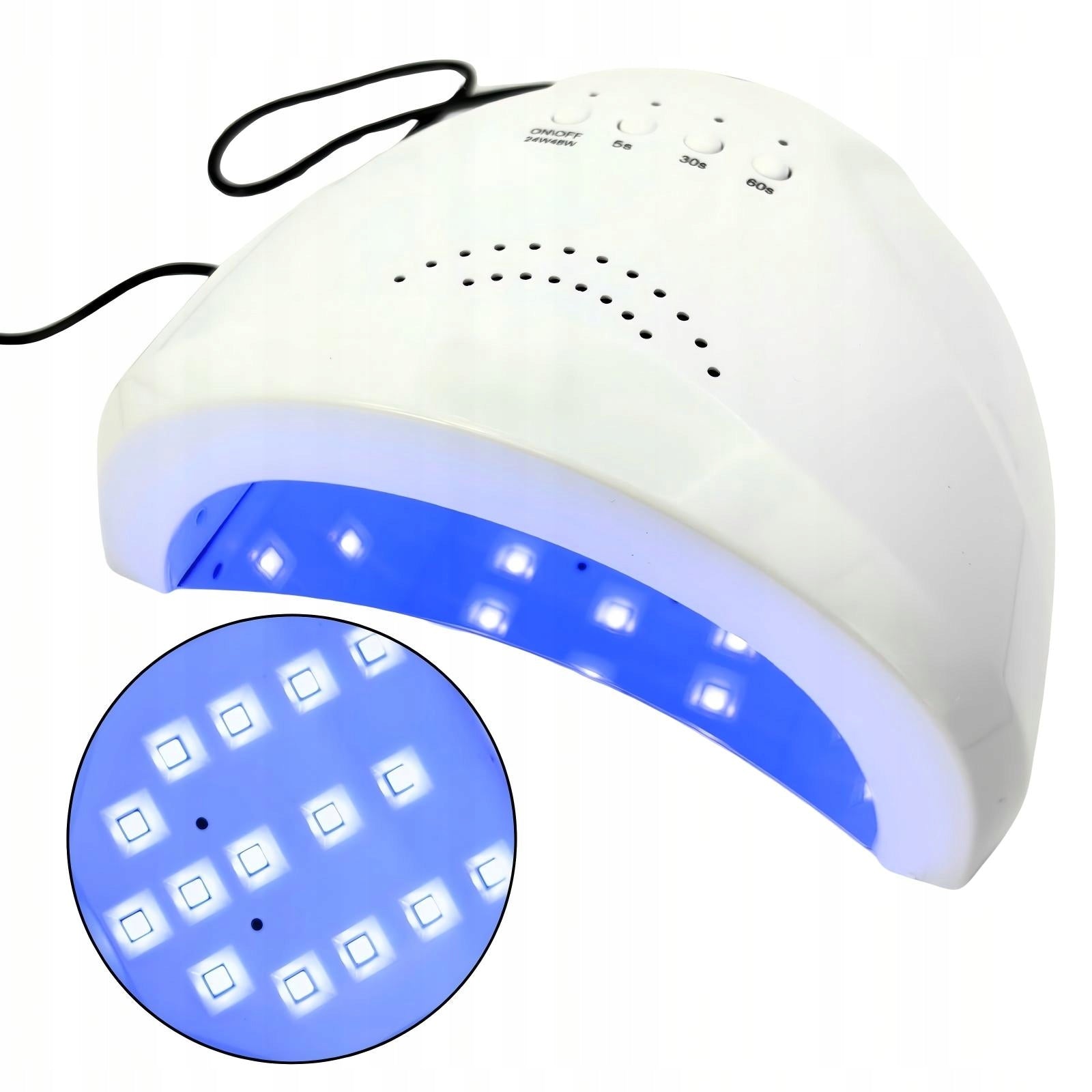 Nail lamp LED UV 48W hybrid gel manicure pink