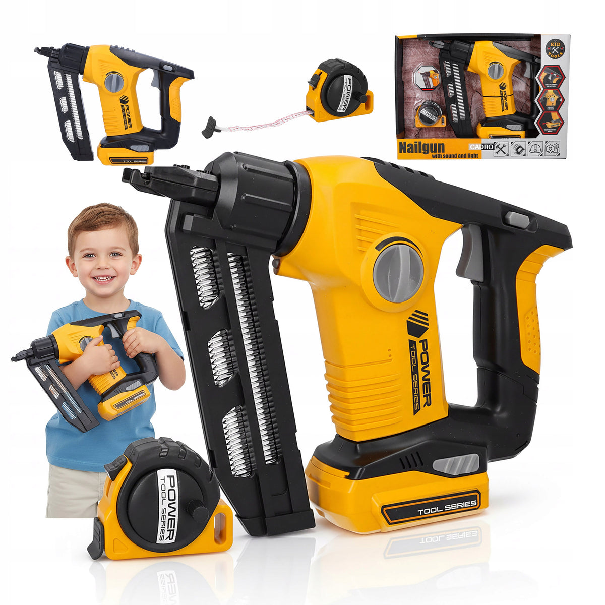 Nailer nail gun toy for children tools for workshop