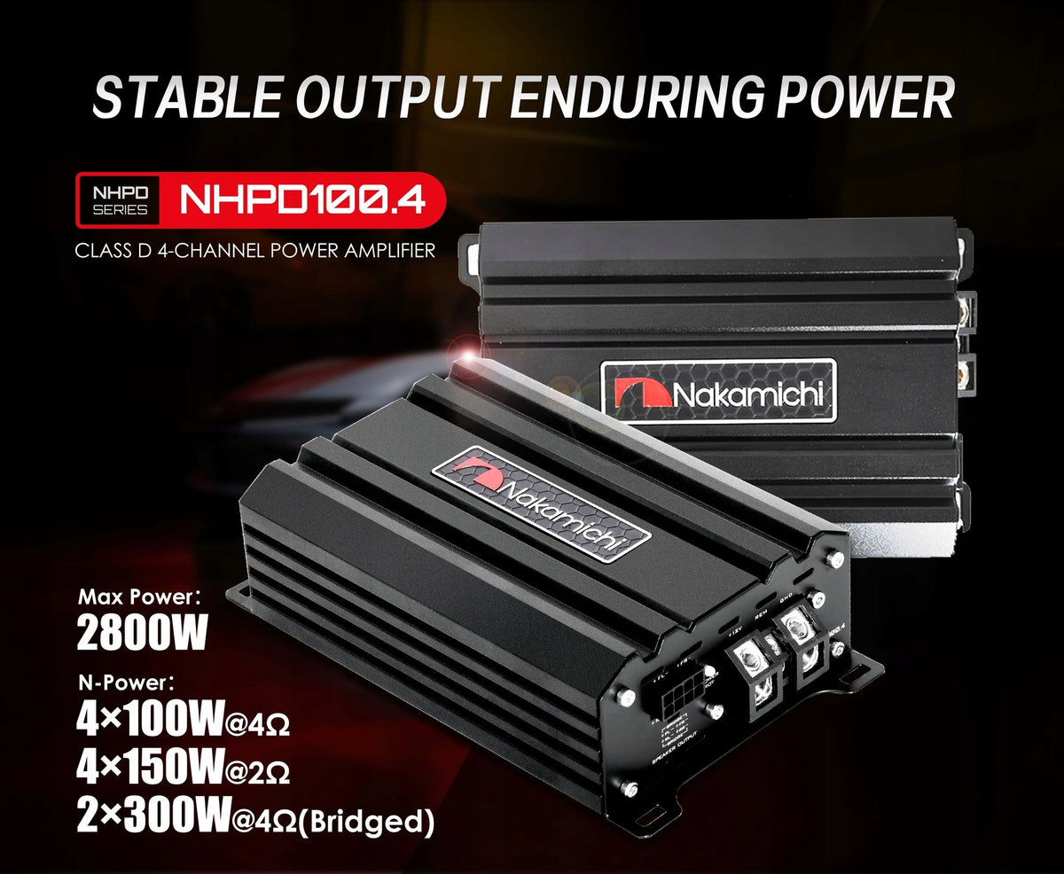 Nakamichi NHPD100.4 CLASS D POWER AMPLIFIER, 4-CHANNEL