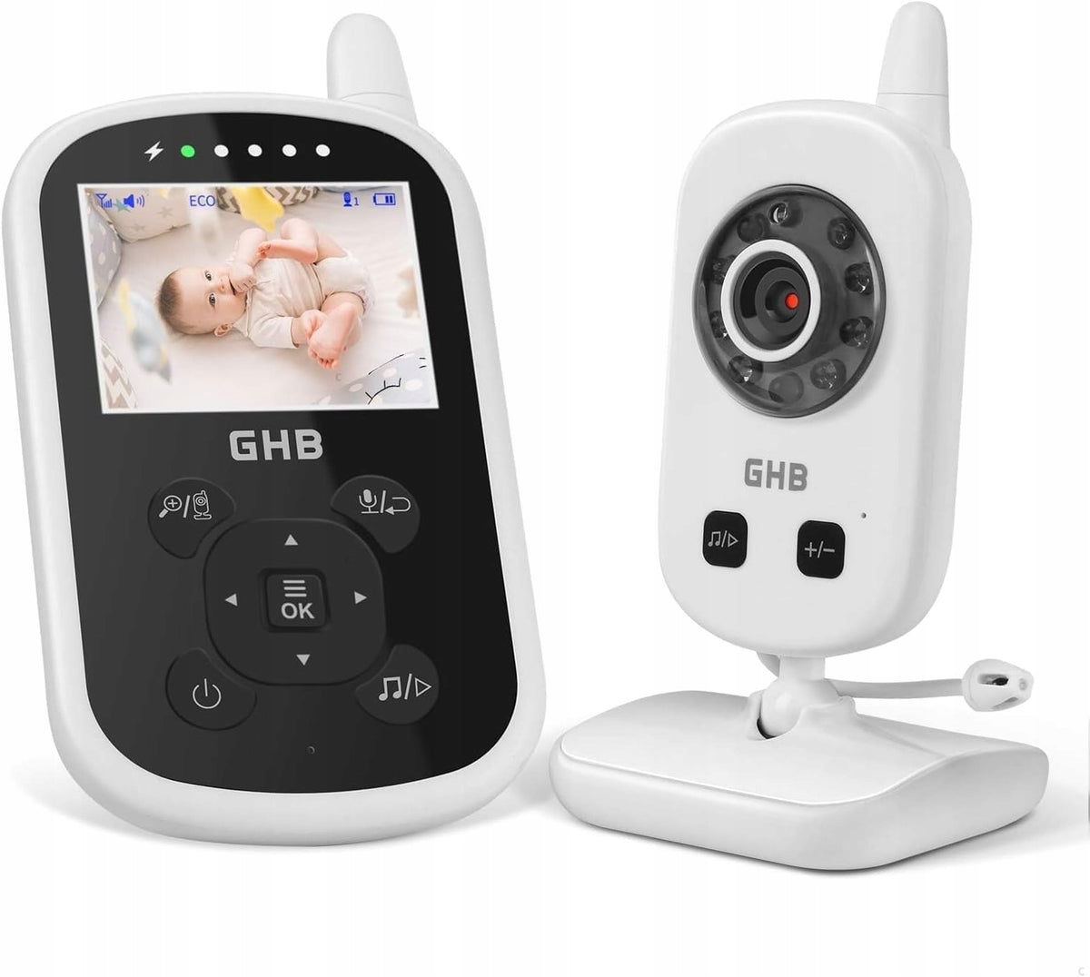 Nanny electronic monitor with night vision 2x digital zoom Lullabies GHB