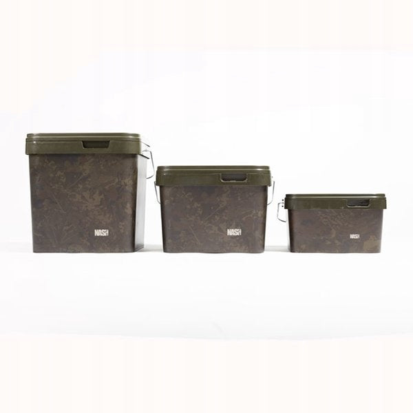 Nash Spot On Rectangular Bucket Camo 10l Model Bucket Camo