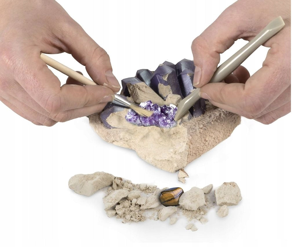 National Geographic Gemstone magnifier mineral stone digging kit Packaging status original