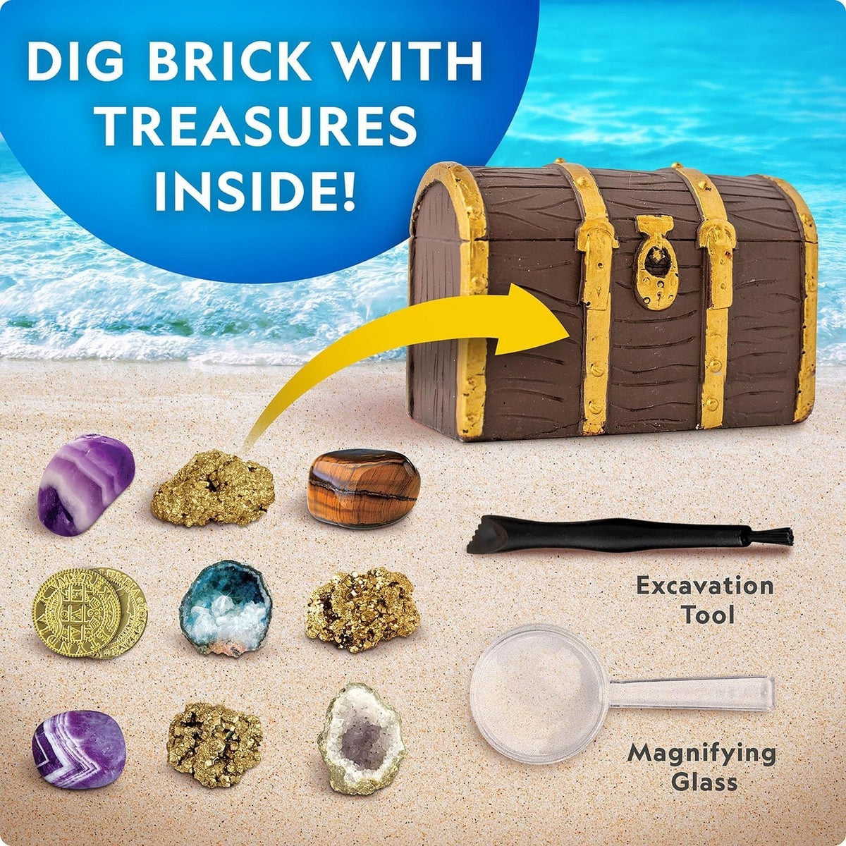 National Geographic PIRATE TREASURE pirate adventure, treasure discovery Kind archaeology kits