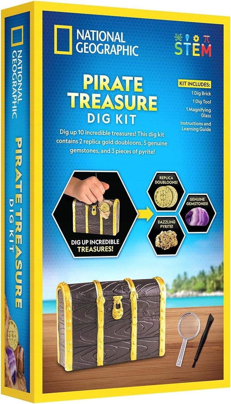 National Geographic PIRATE TREASURE pirate adventure, treasure discovery Packaging status original