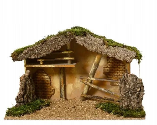 Nativity scene natural 58x28x35cm