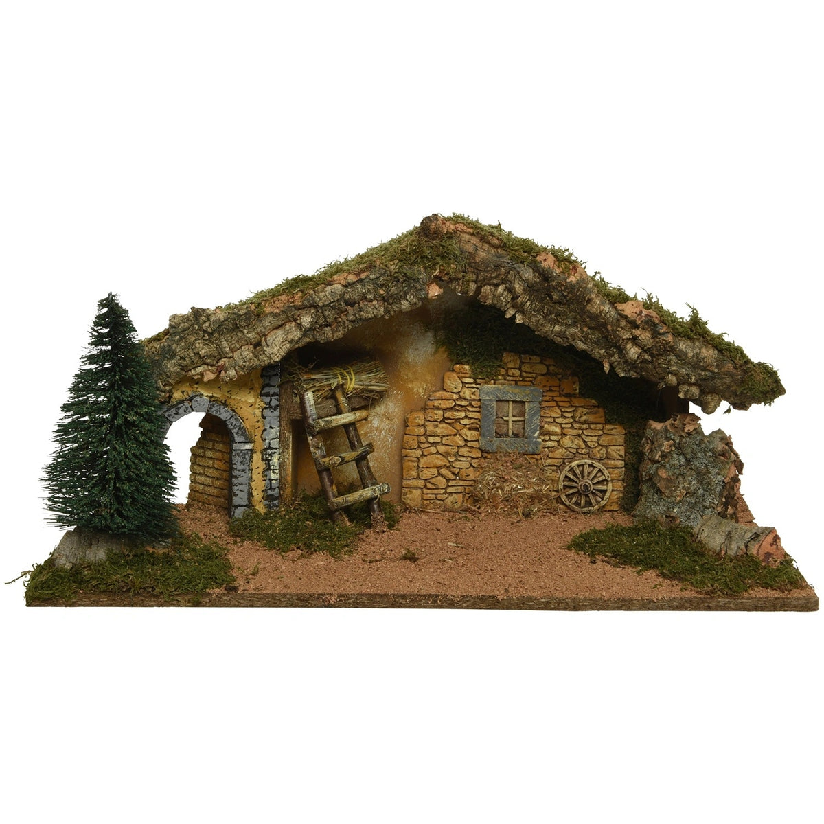 Natural Christmas Nativity Scene 58x23x25 cm Christmas Decoration