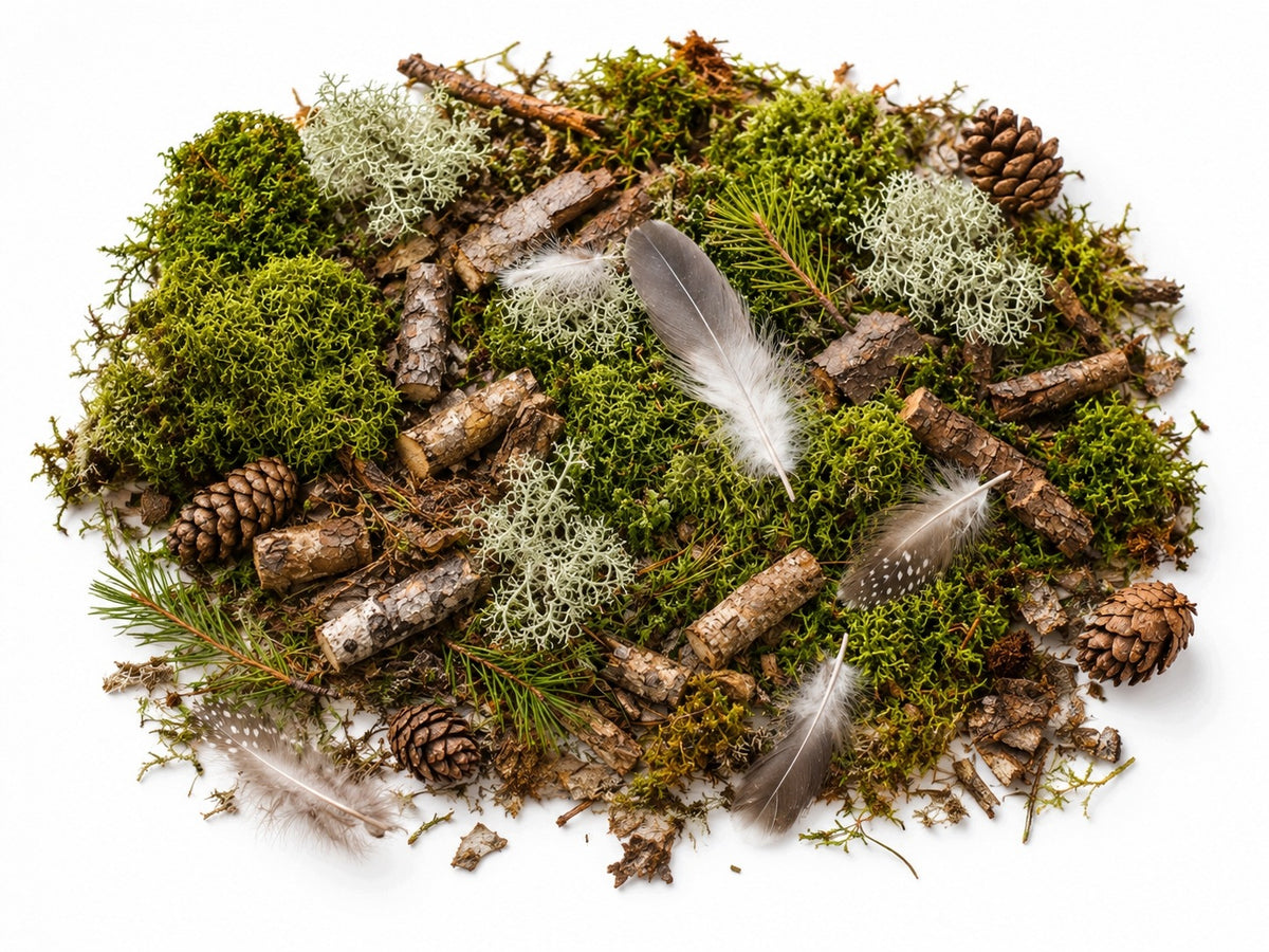 Natural Forest Mix for Christmas Reeds Moss Cones Bark Lichen Packaging status original