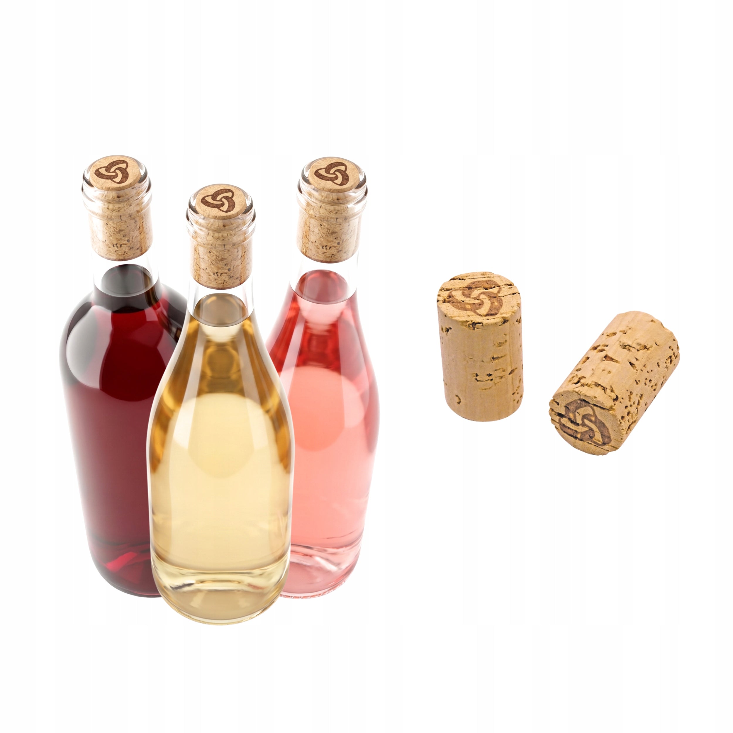 Natural Italian Wine Stoppers 20 Pcs 26x40mm Ferrari Type A Bottles Wine Manufacturer no brand