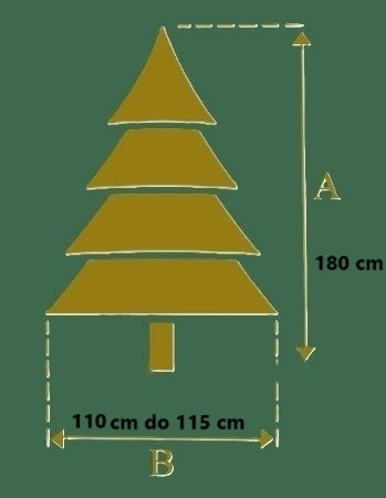 Natural Spruce LIKE LIVE PREMIUM STABLE STAND 180 cm Brand no brand