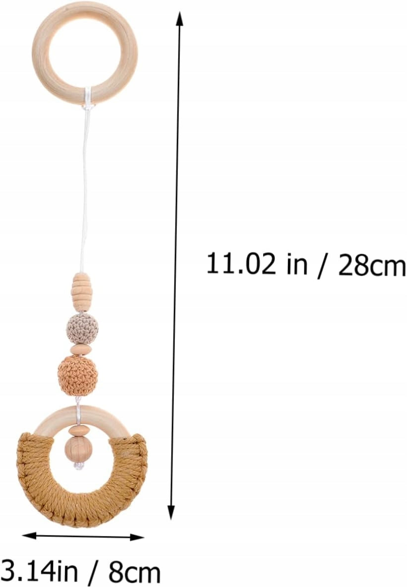 Natural Wood Activity Foldable Wooden Baby Play Gym With Hanging Toys EAN (GTIN) 6976546293678