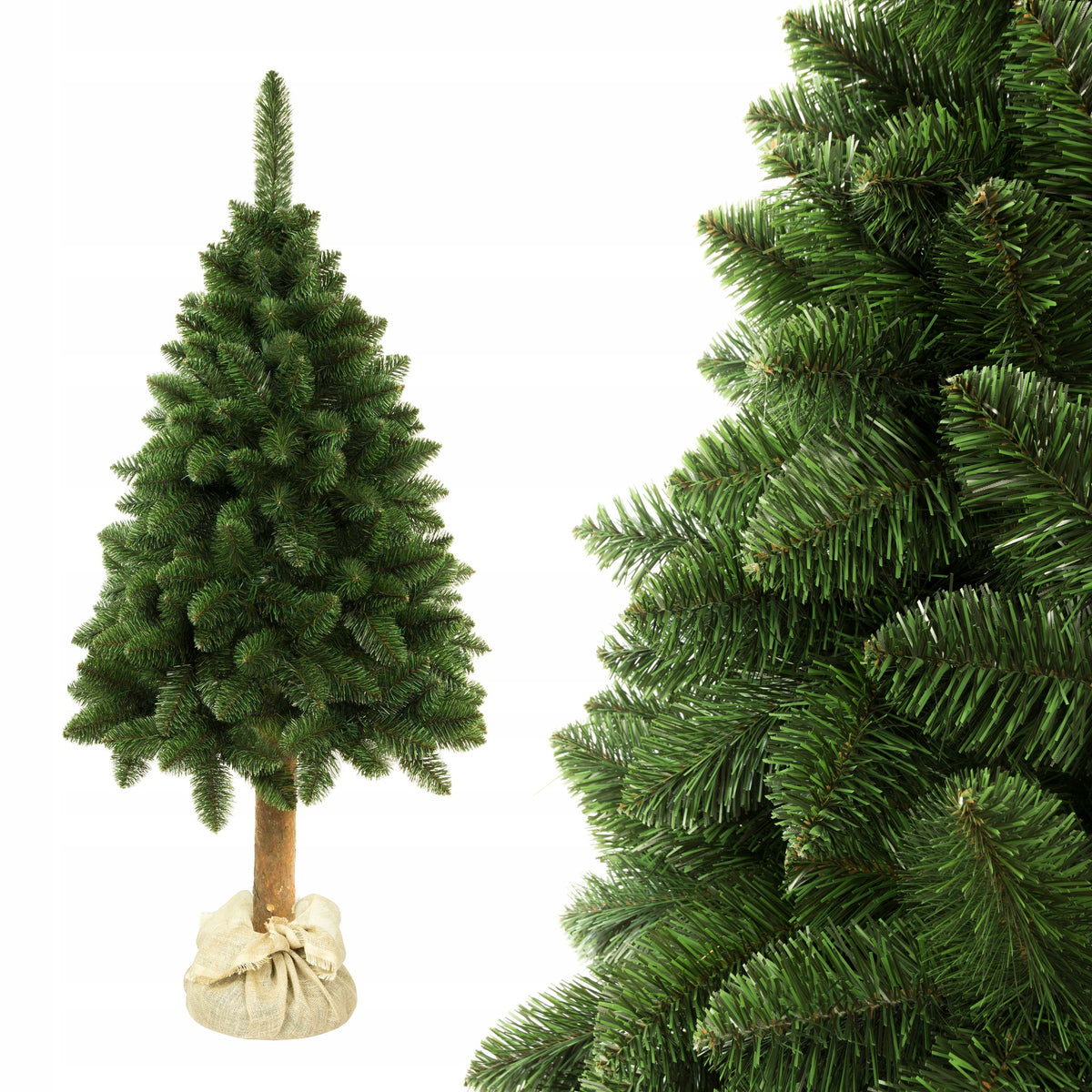 Natural pine on the TRUNK artificial Christmas tree 220 cm