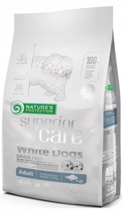 Nature's Protection Superior Care White Dogs Fish Recipe Dry Dog Food 1.5 kg