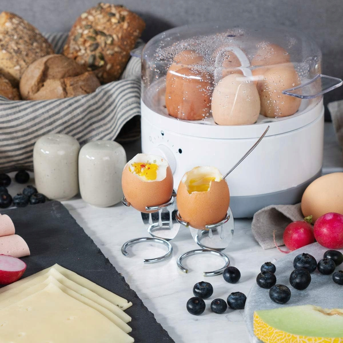 Navaris Egg Cooker EGG COOKER white Dominant color white