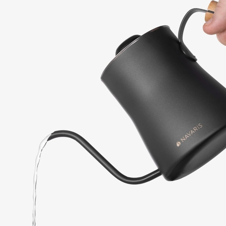 Navaris Pour Over Kettle 1000ml Thermometer Steel Silver Brand Navaris