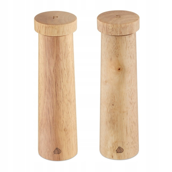 Navaris Salt Pepper Mills Set 2pcs Ceramic Wood Brown
