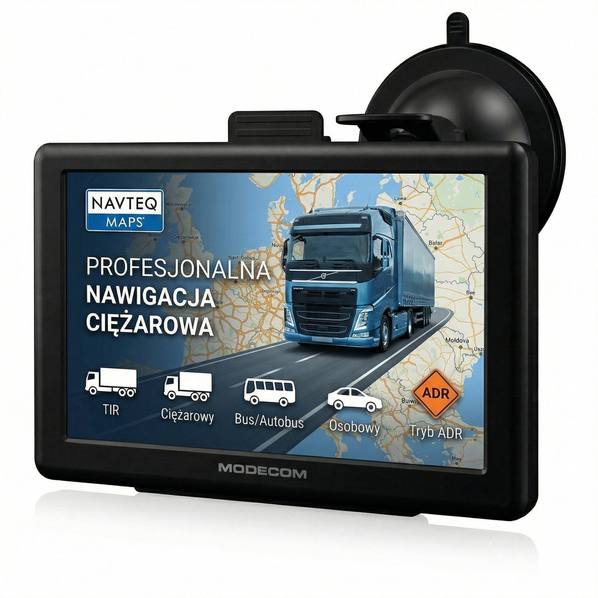 Navigation 5 inches Trucks MODECOM CX 5.0 TRUCK TIR BUS + SPEED CAMERAS 2026 Packaging status original