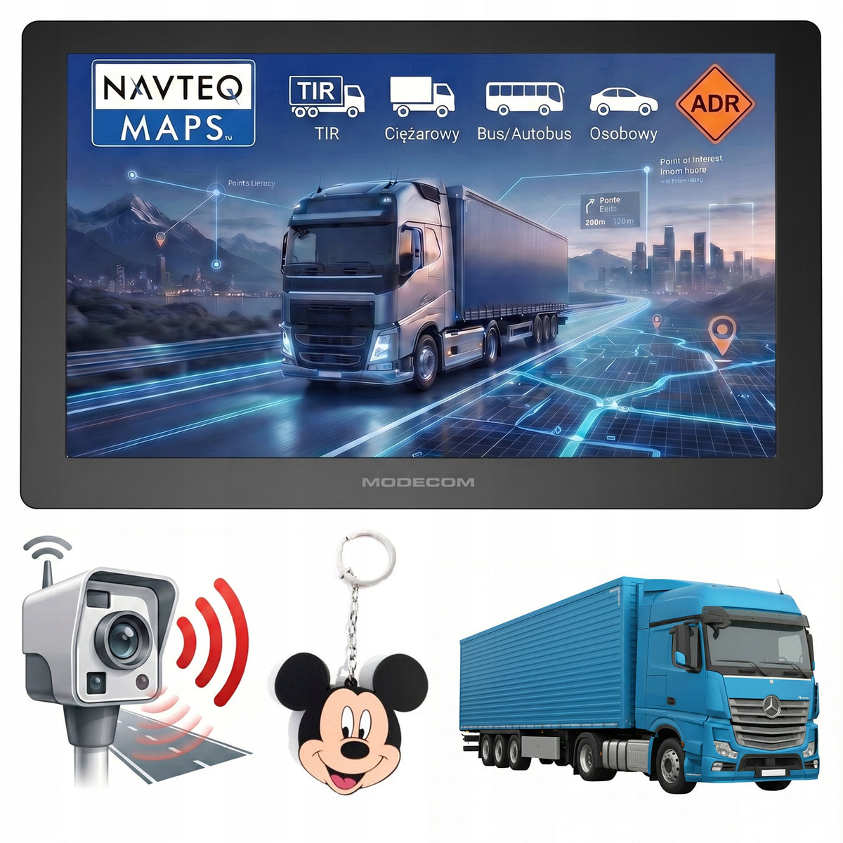 Navigation 7 inches Trucks MODECOM SX 7.1 TRUCK TIR BUS + SPEED CAMERAS 2026