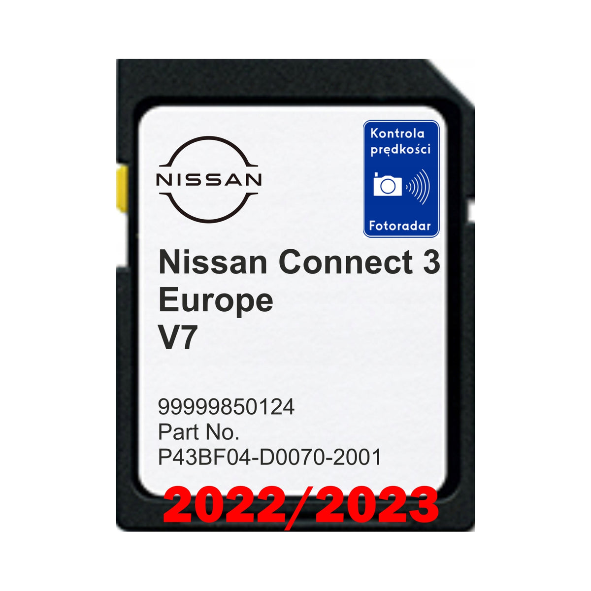 Navigation map Nissan SD memory card Europe