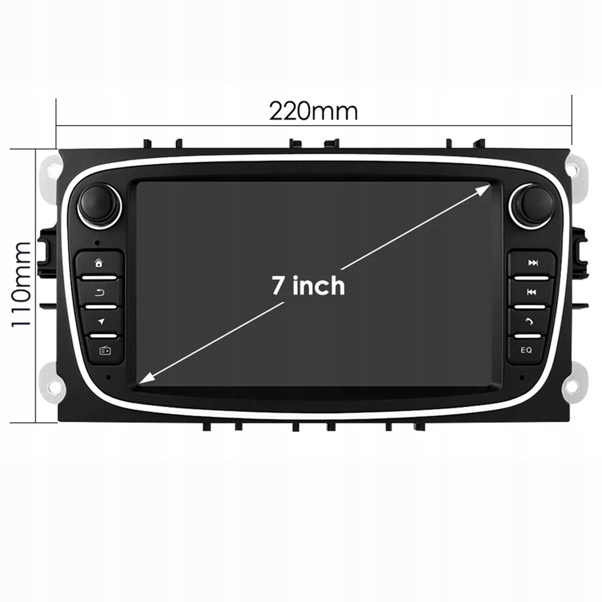 Navigation radio Android to Ford Connect Focus S-MAX Galaxy Mondeo MK4 128GB Manufacturer code 7SRC09FOCUS7001HB
