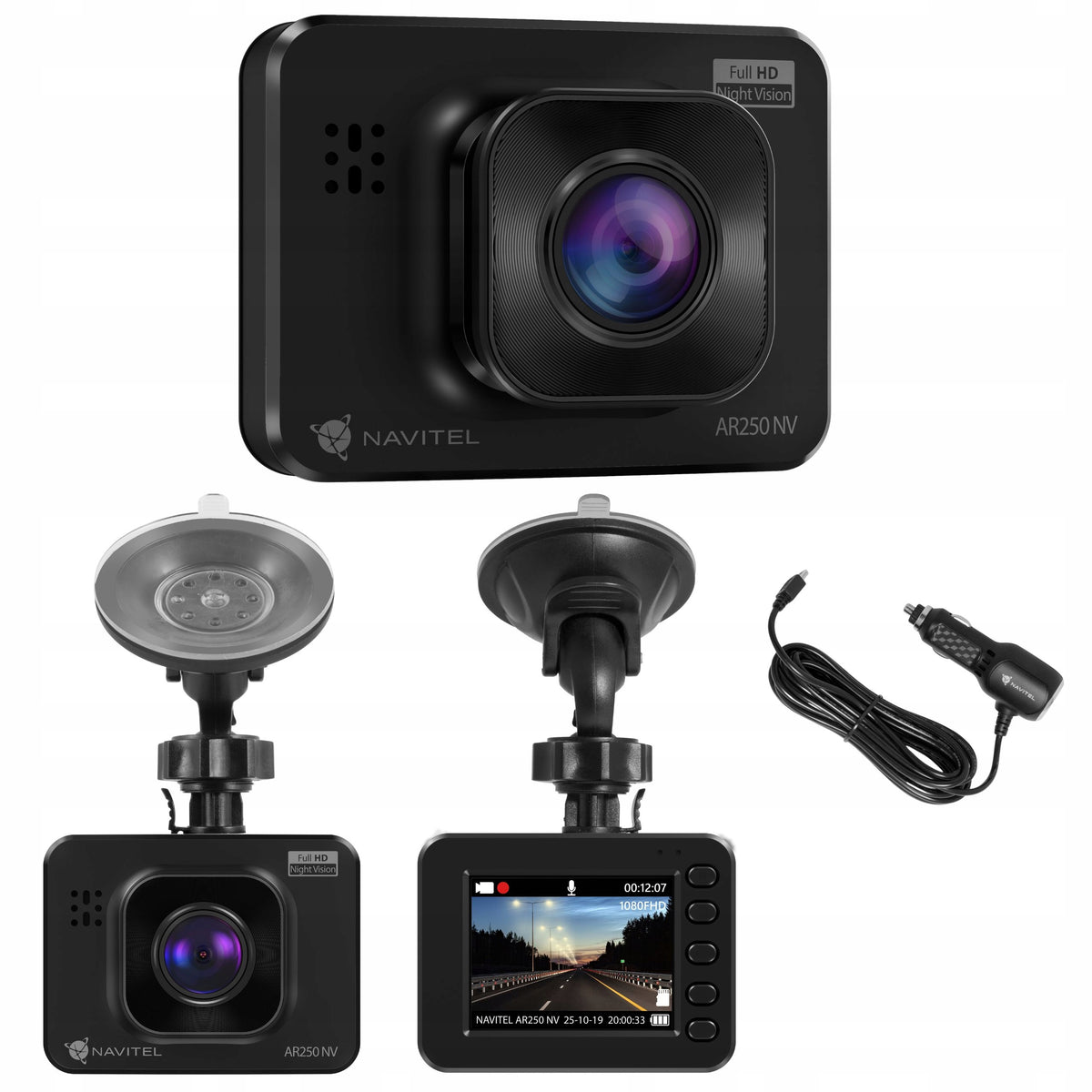 Navitel AR250 NV Full HD Night Vision AutoStart G-sensor Video Recorder