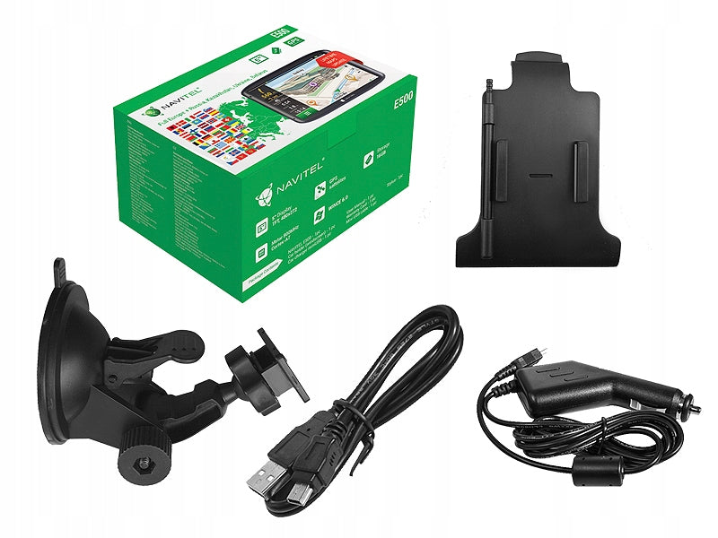 Navitel E500 GPS navigation with maps of Europe Product weight with unit packaging 0.44 kg