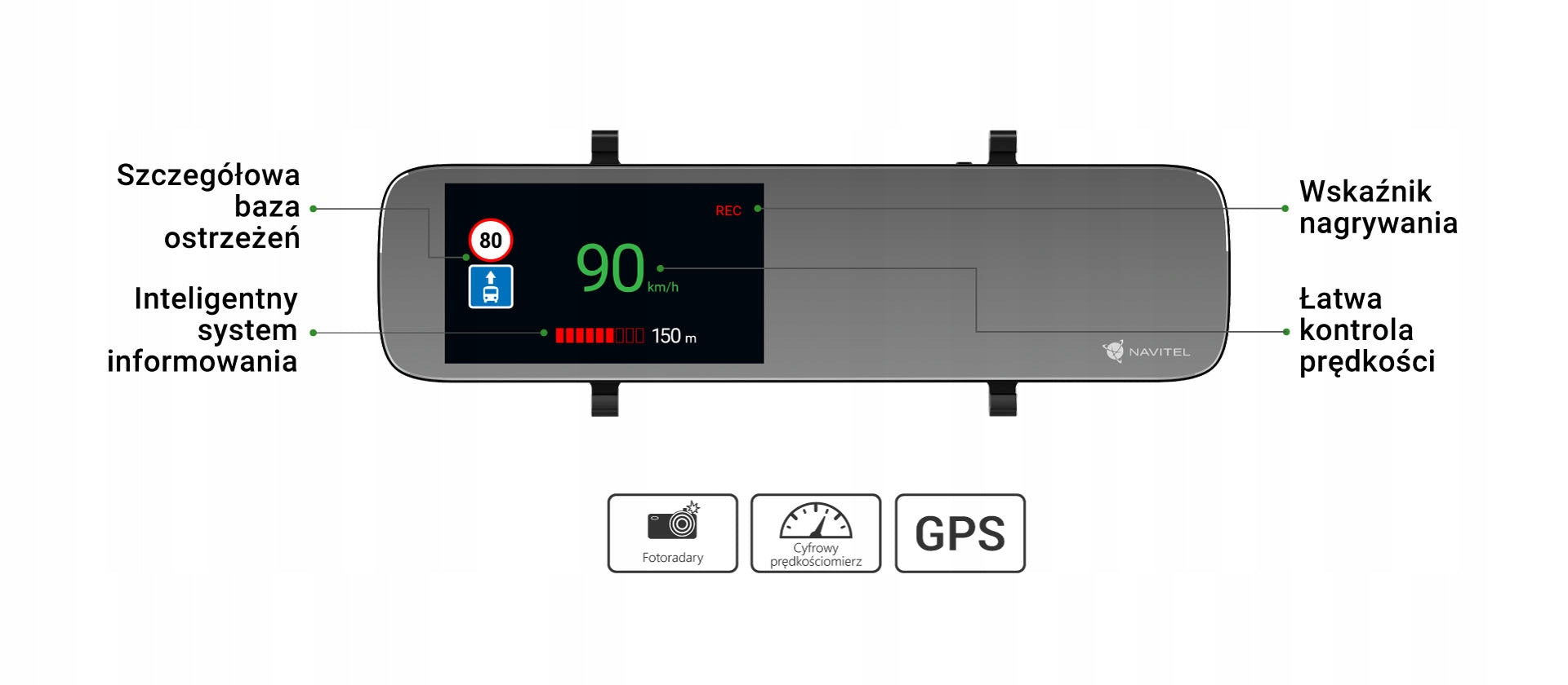 Navitel MR450 GPS video recorder + rear camera + Freebie Manufacturer code MR450 GPS
