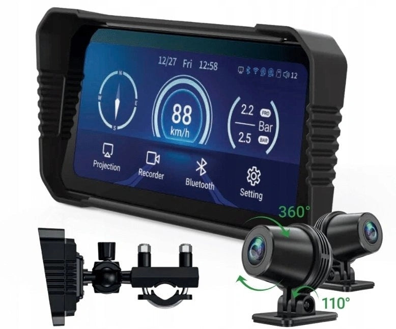 Navitel MS850 Dual moto recorder front rear GPS