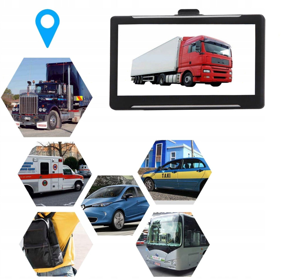 Nawigacja GPS dla ciężarówek Truck 7" 16GB – Europa, szybka lokalizacja Brand QPLOVE
