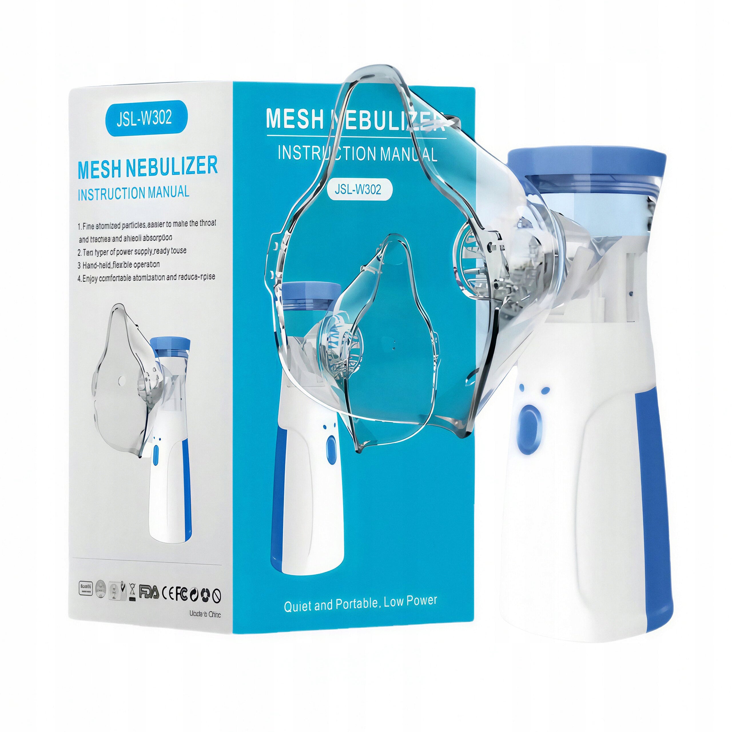Nebulizer Inhaler For Children And Adults Portable Silent Mesh W302 Packaging status original