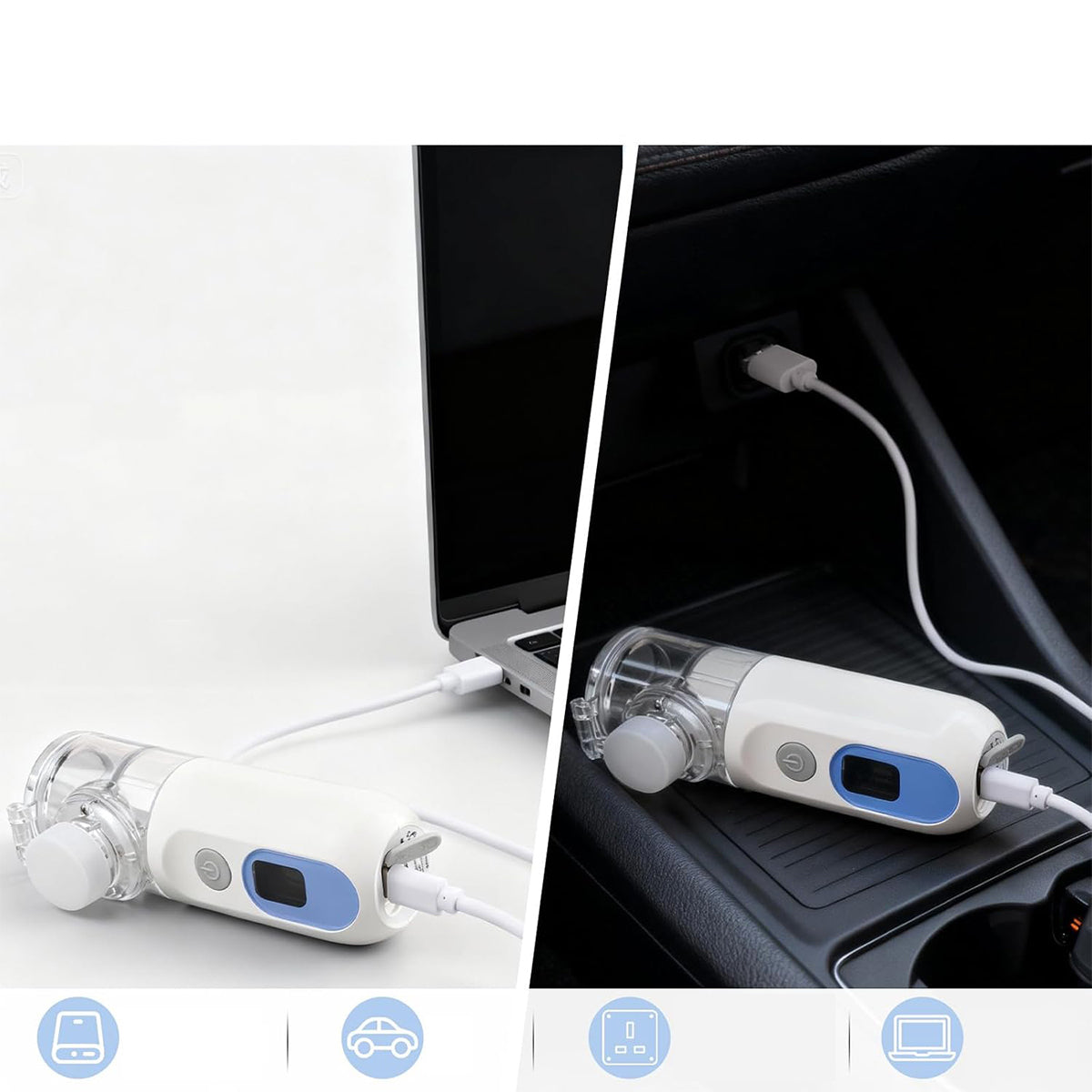 Nebulizer Inhaler Portable for Adults and Children Mesh with LCD Medical device no