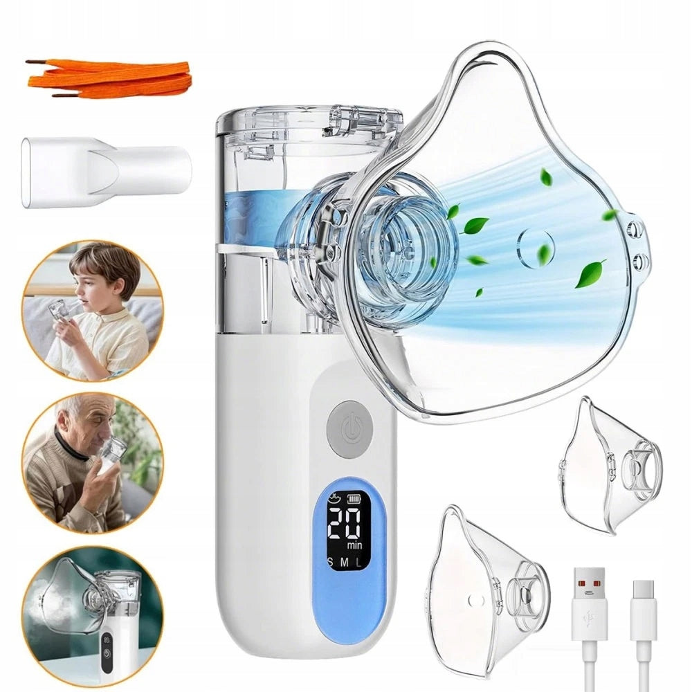 Nebulizer Inhaler Portable for Adults and Children Mesh with LCD