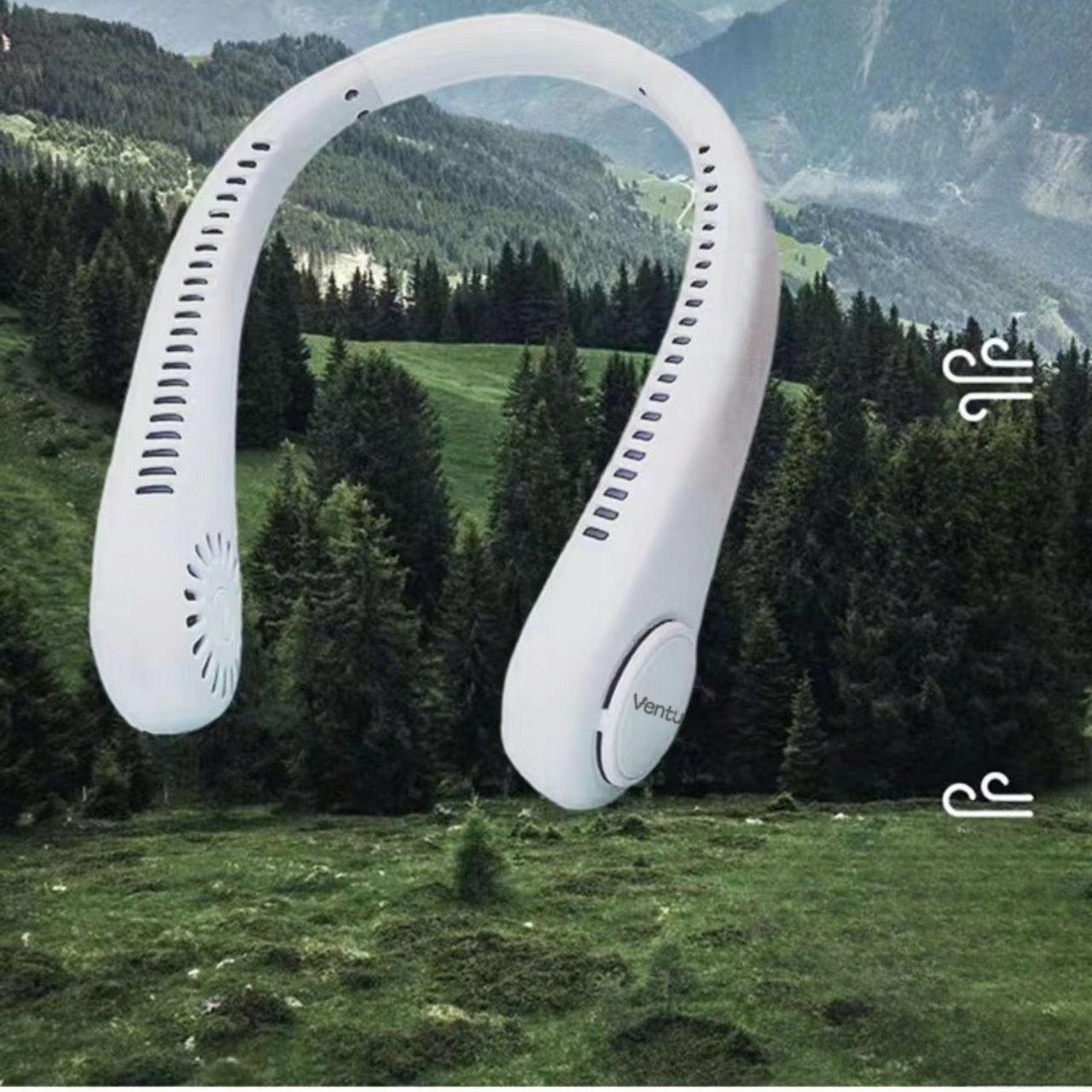Neck Fan Windmill Wireless Portable Flexible Ventura 8h Manufacturer code Wentylator na szyję bezprzewodowy 01
