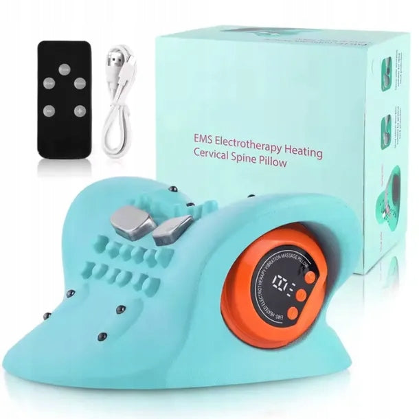 Neck Massage Pillow 6 Levels EMS + 3 Degrees USB-C Heating