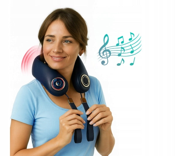 Neck Massager Medivon Collar Grand Bluetooth Rechargeable Blue Medical device no