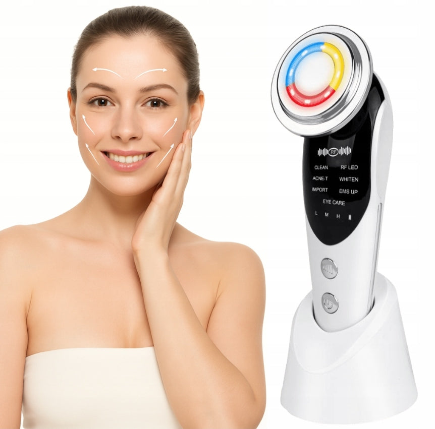 Needleless Mesotherapy 7in1 Face Massager EMS Lifting LED Powerful + FREEBIE Manufacturer code MEZOTERAPIA MASAŻER EMS TWARZY LIFTING v2.0