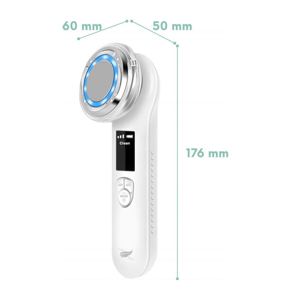 Needleless mesotherapy EMS HOT ultrasonic vibration heat cold Medical device no