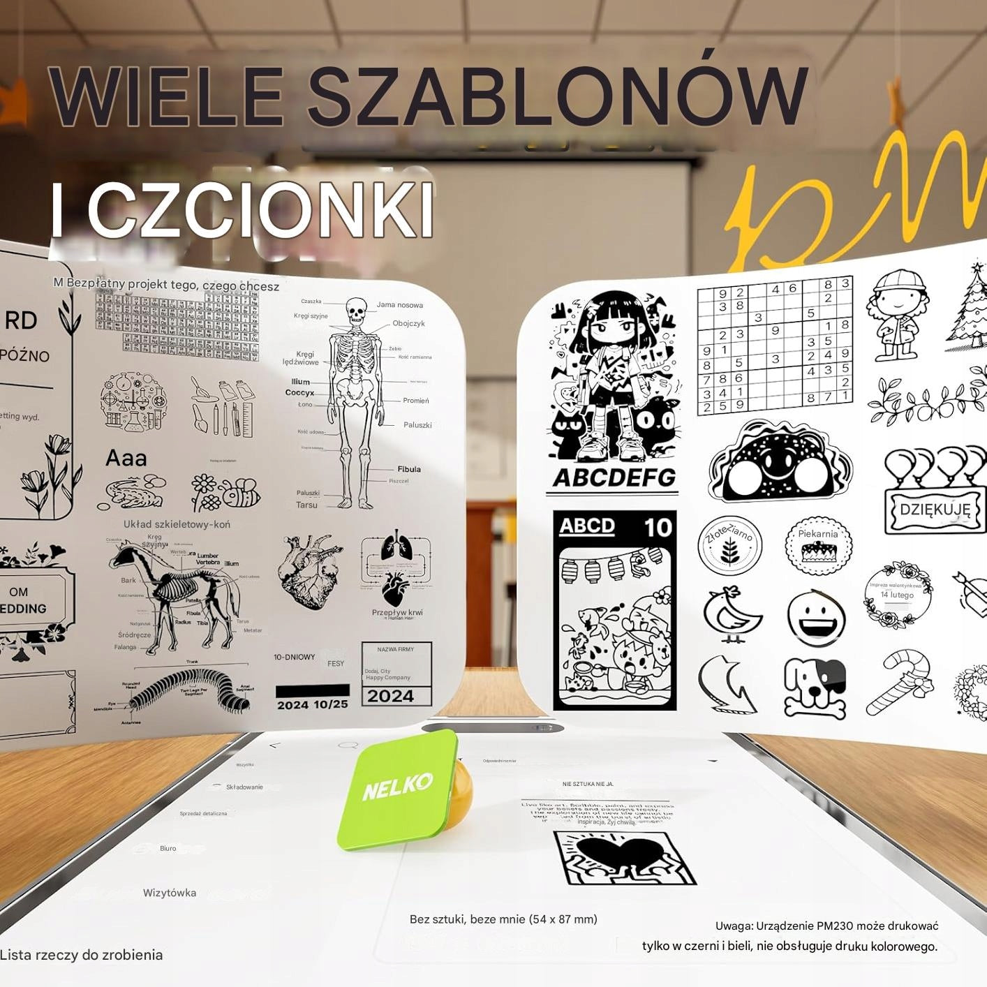 Nelko PM230 Label Printer Bluetooth Photo Stickers Android iOS Packaging status original