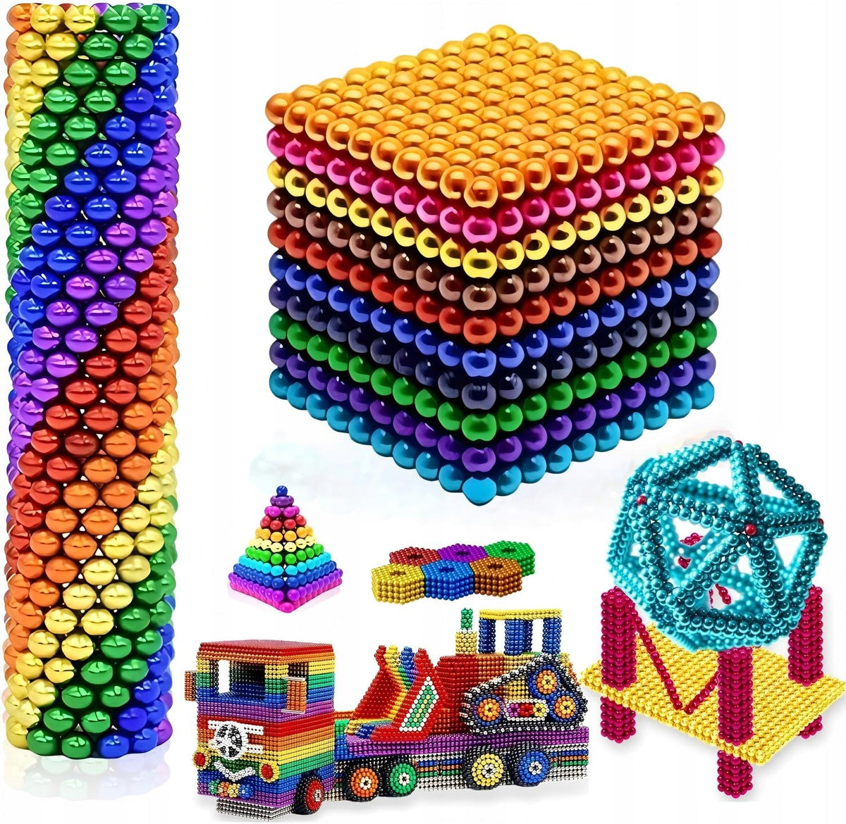 Neocube magnetic balls 5 mm – 1000 pieces, rainbow Gift Children’s Day