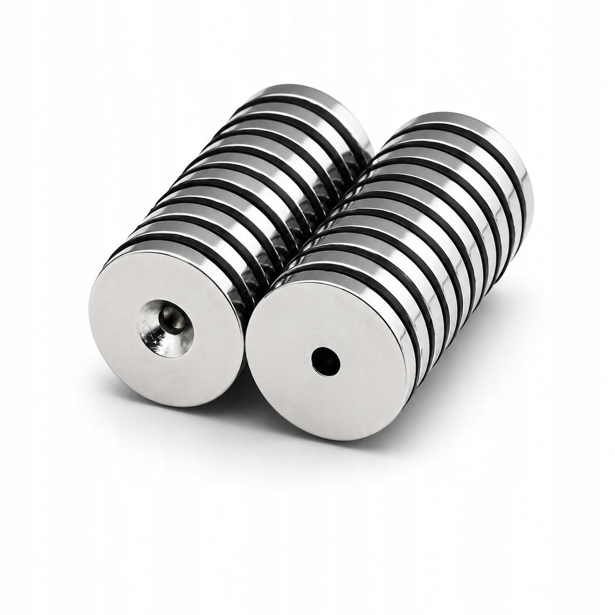 Neodymium Magnet 10 PCS 20x3 Under Screw With Hole 8x4 Cylindrical N30 + SCREW