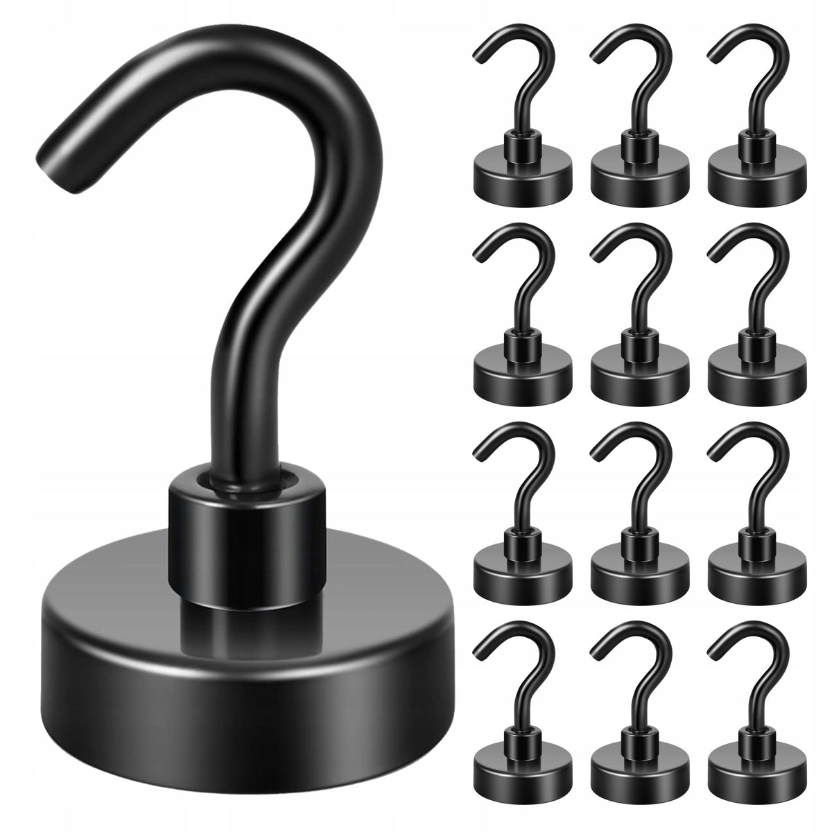Neodymium Magnet HOOK Hook Gripper Holder With Hook Strong Black