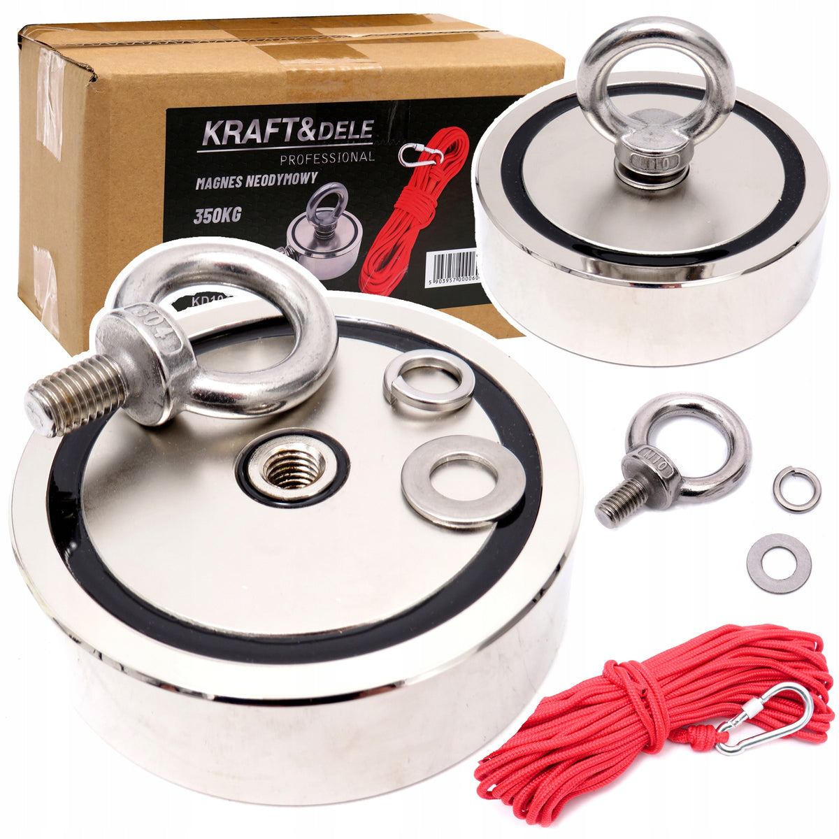 Neodymium magnet Kraft&Dele 350 kg