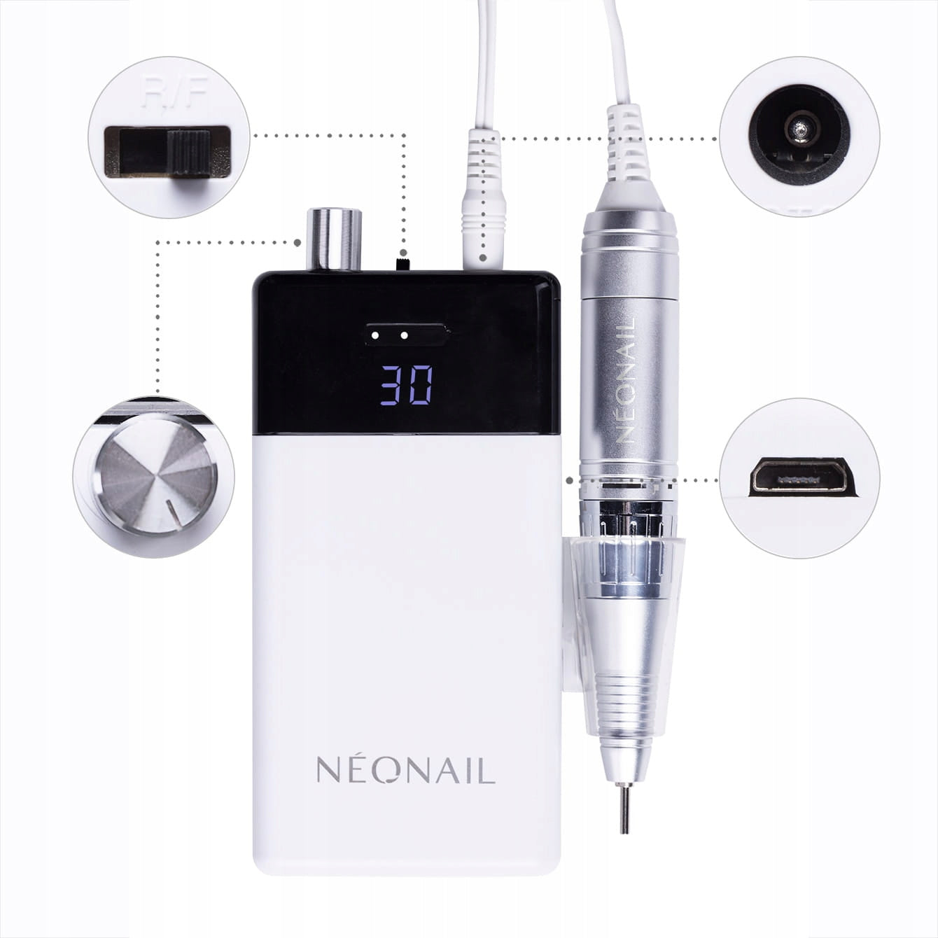 Neonail Wireless Nail Milling Machine L36 36W Brand NEONAIL