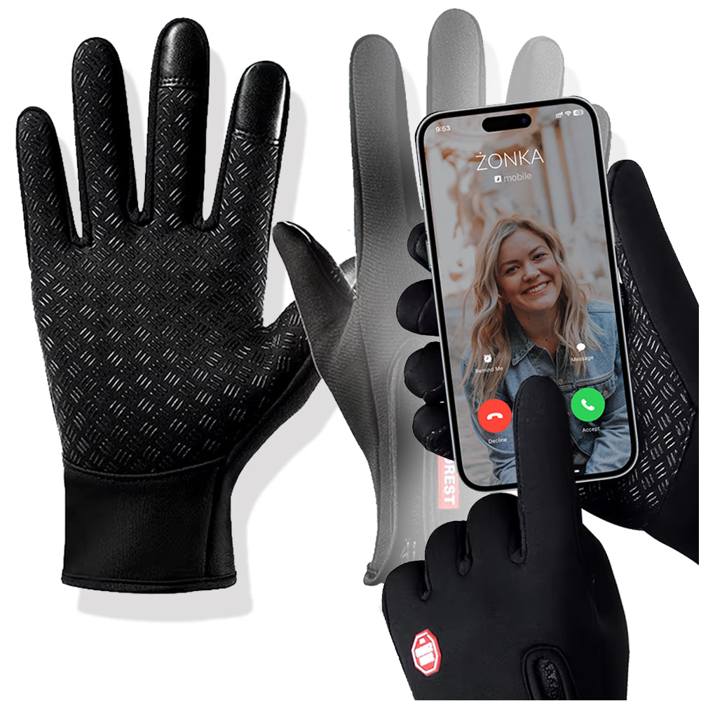 Neoprene Fishing Gloves Size XL BLACK FOR TOUCH SCREENS