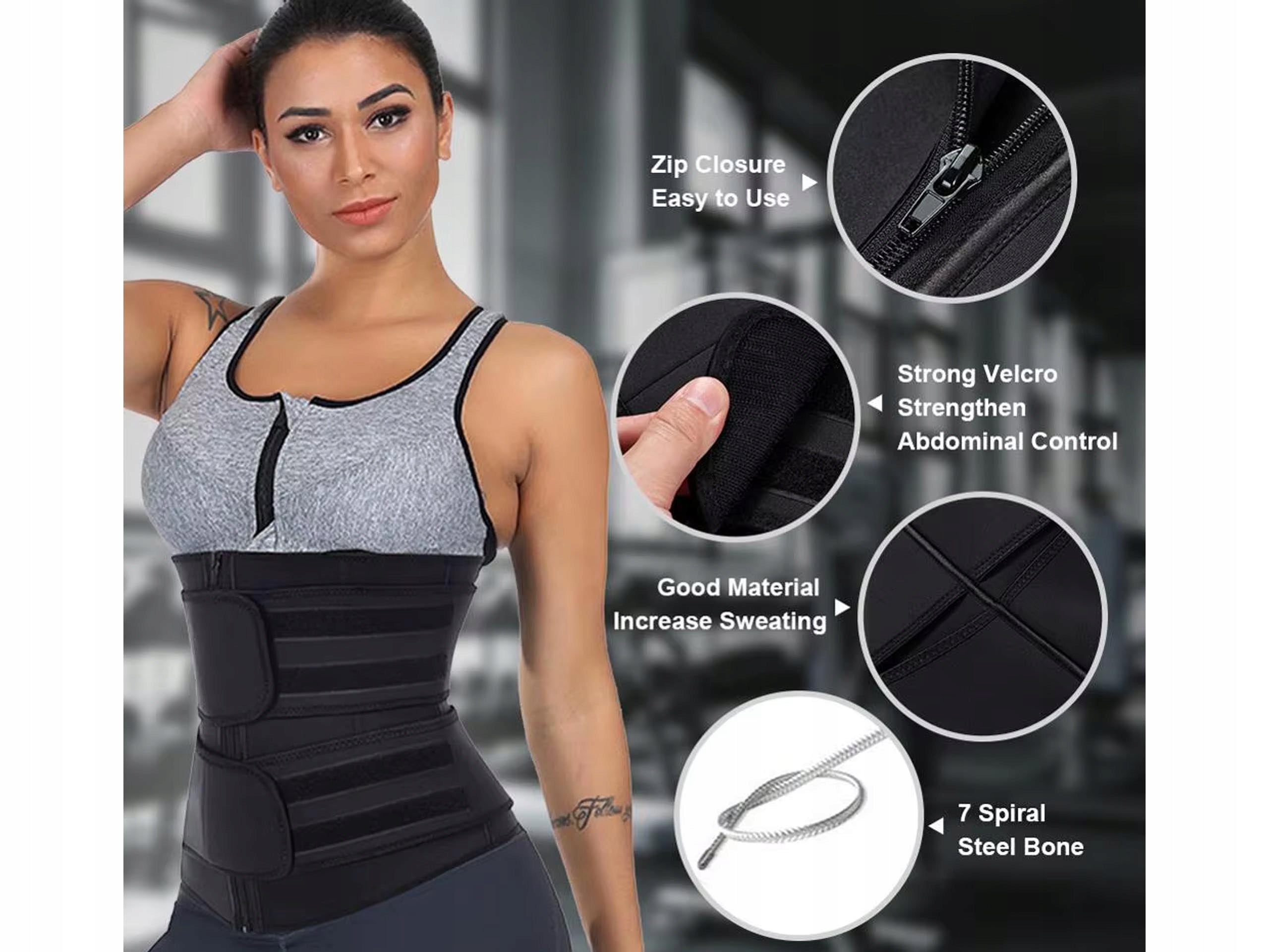 Neoprene Slimming Belt for Exercise Slimming Black Size XXL Brand no brand