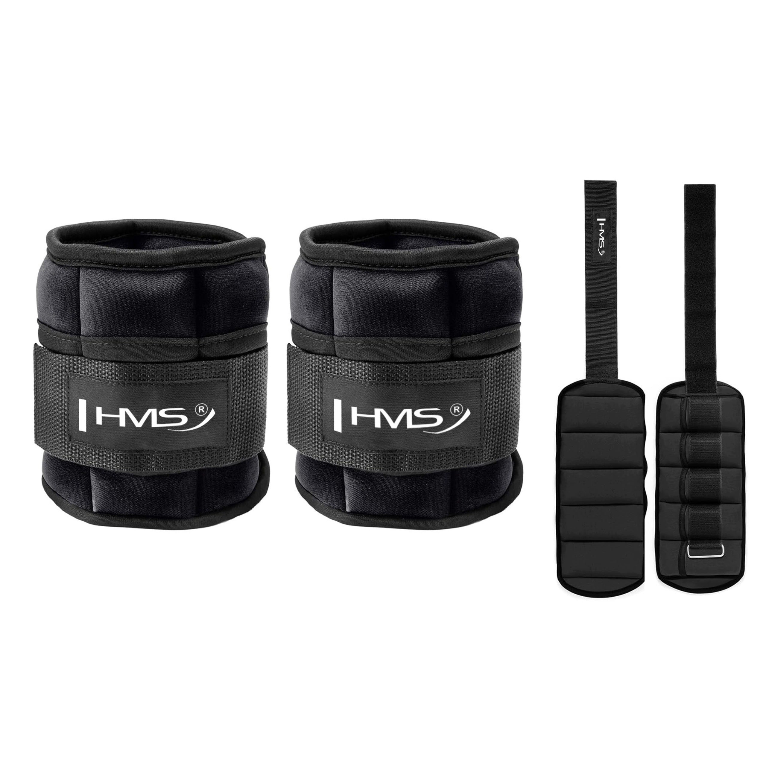 Neoprene weights adjustable for ankles and wrists Velcro 2x2kg HMS