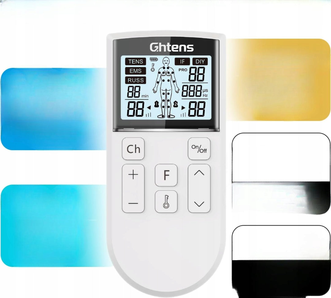 Nerve Muscle Electrostimulator TENS LCD SCREEN LIGHT GHTENS EMS 80 MODES Manufacturer code Ofvqfgv
