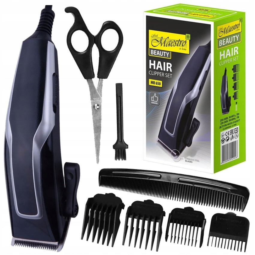 Network Hair Clipper Set with Caps Maestro Brand Maestro