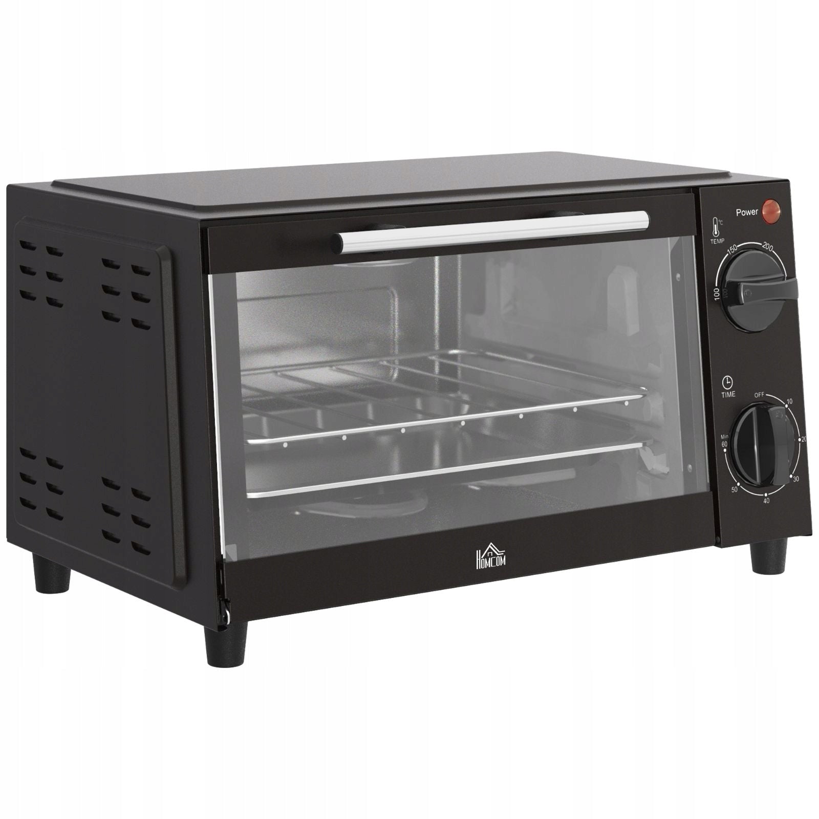New style Mini oven 9L with thermocouple 750W black