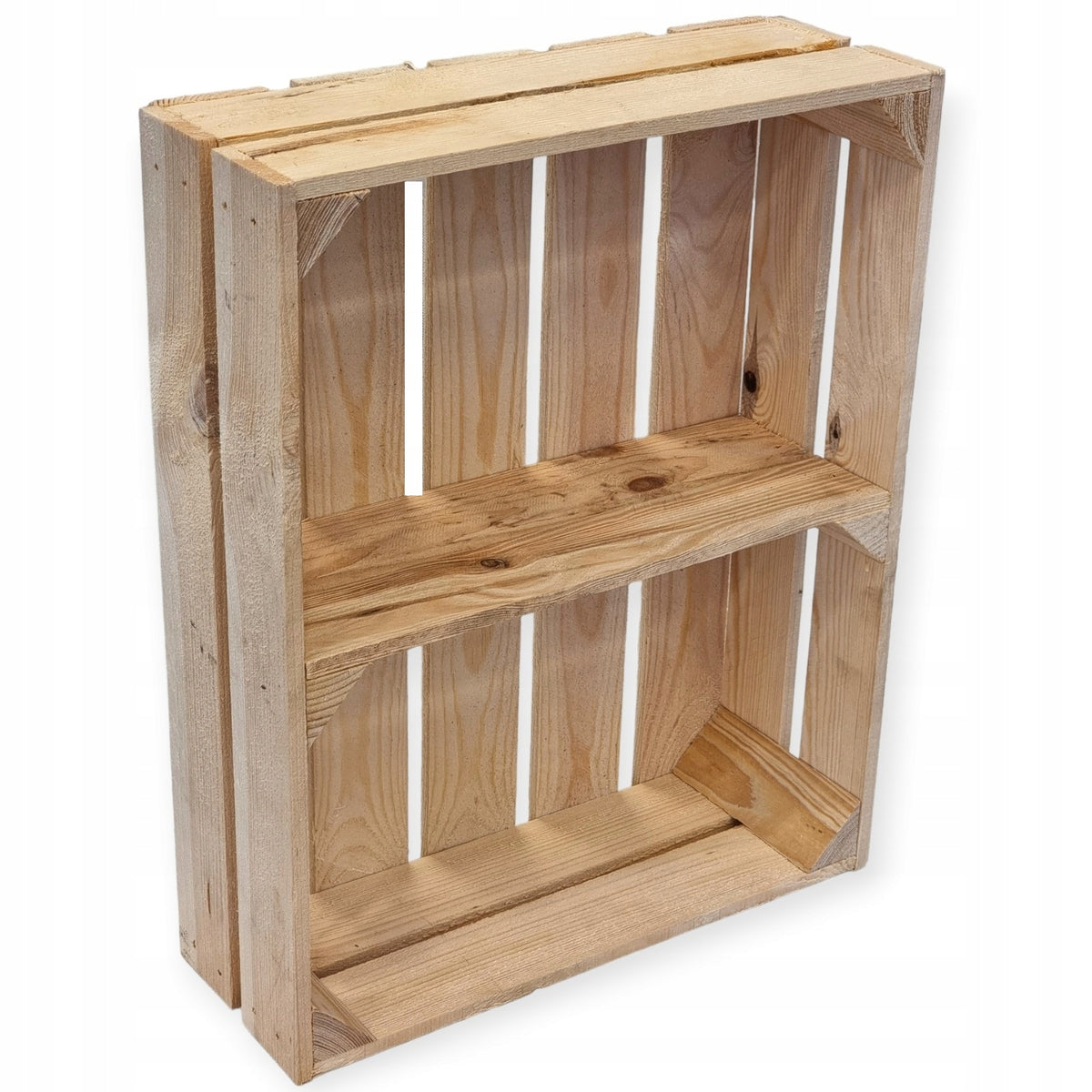 New wooden box 50 x 40 x 15 cm with shelf Packaging status original